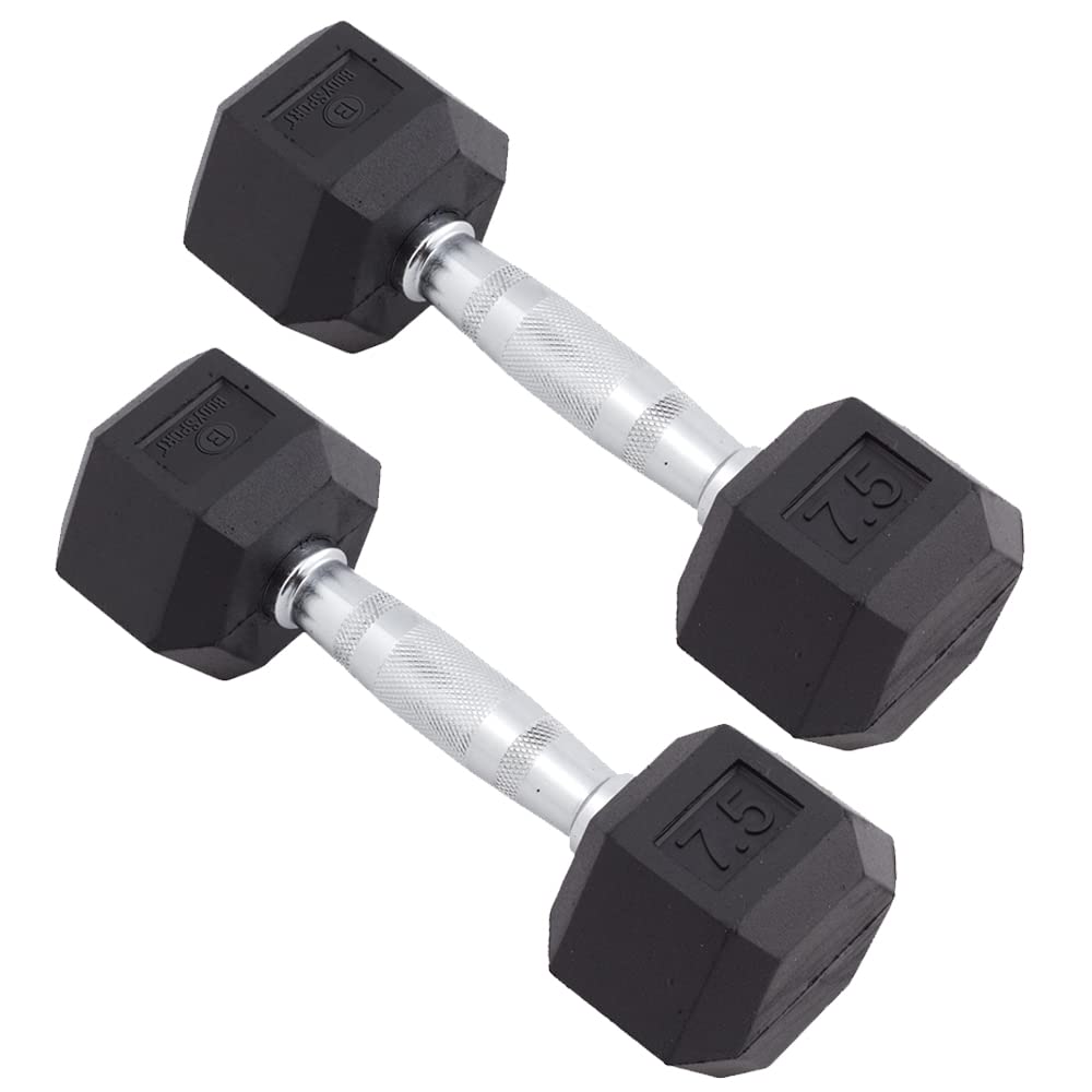 Rubber Encased Hex Dumbbell Pair R27059