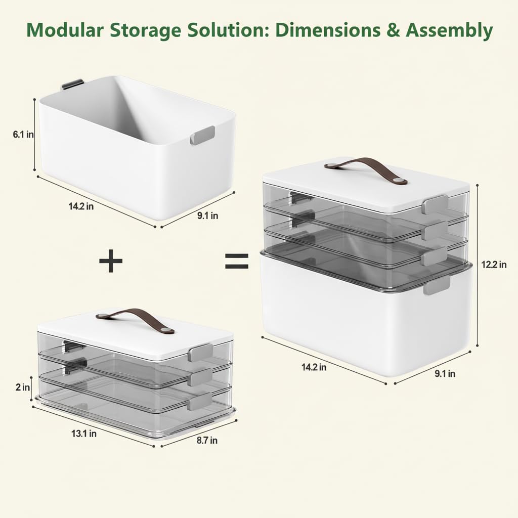 Medicine Cabinet Organizers Storage Box V40424