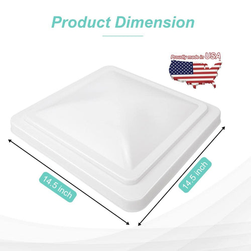 14" White 2 Pack Roof Vent Cover W32900