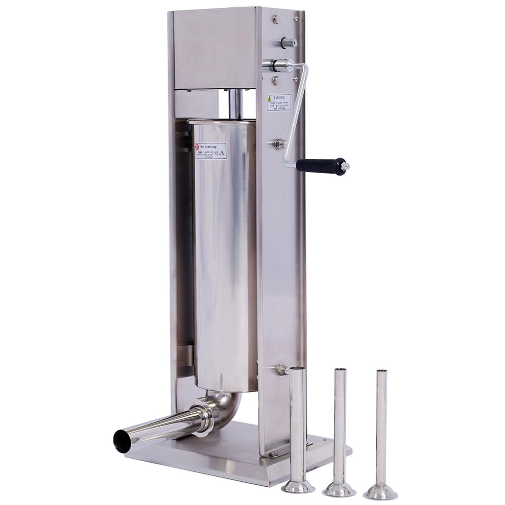 7L Stainless Steel Manual Vertical Sausage Stuffer T4108