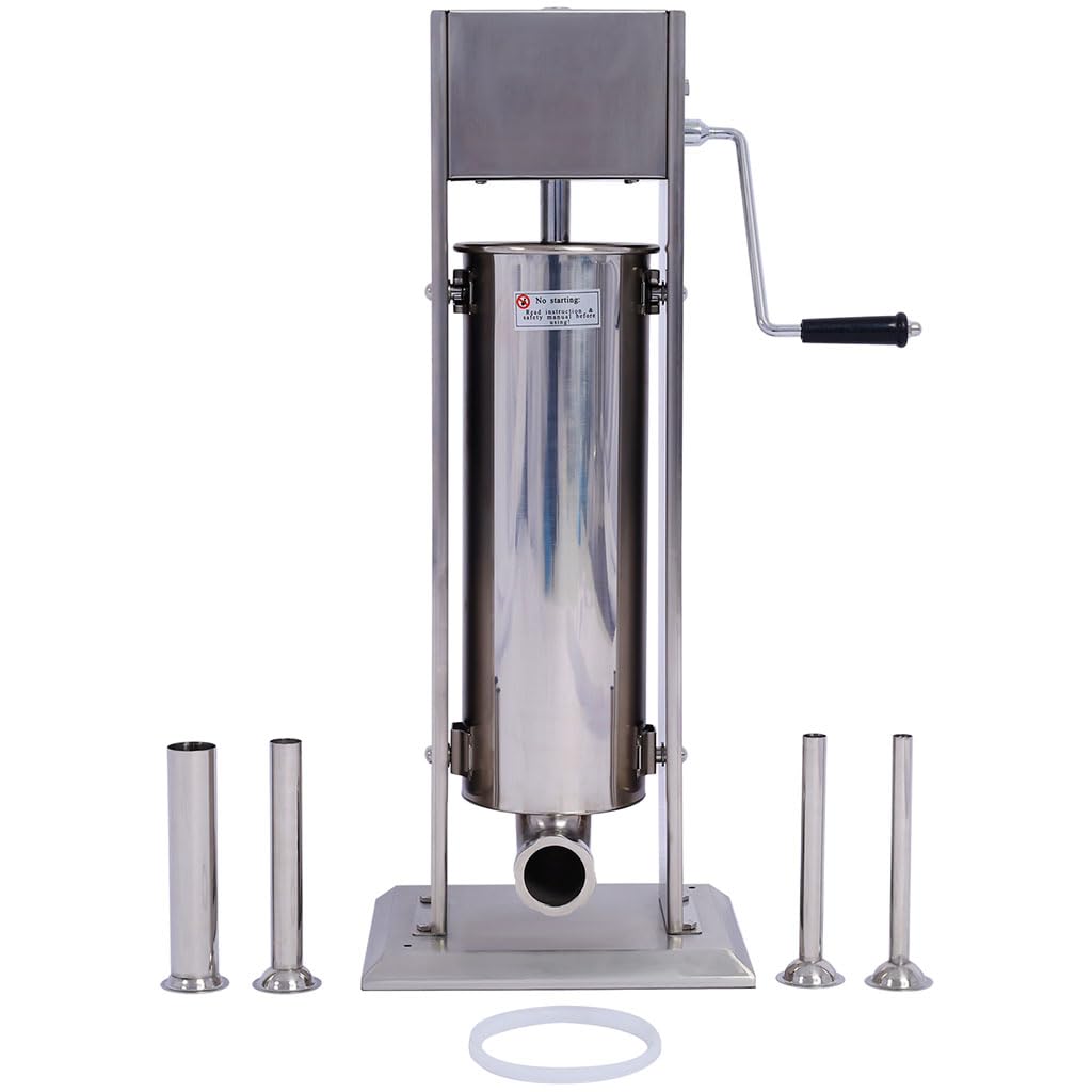 7L Stainless Steel Manual Vertical Sausage Stuffer T4108