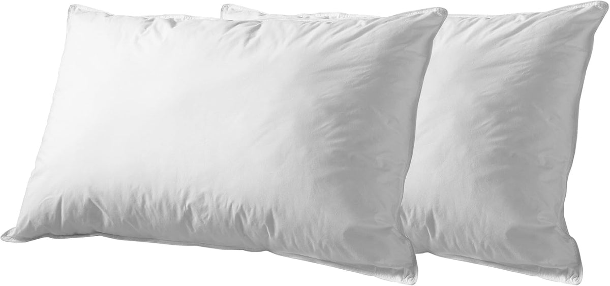 Down Alternative Pillow Set, Soft Microfiber Shell, Set of 2, King Size V6093