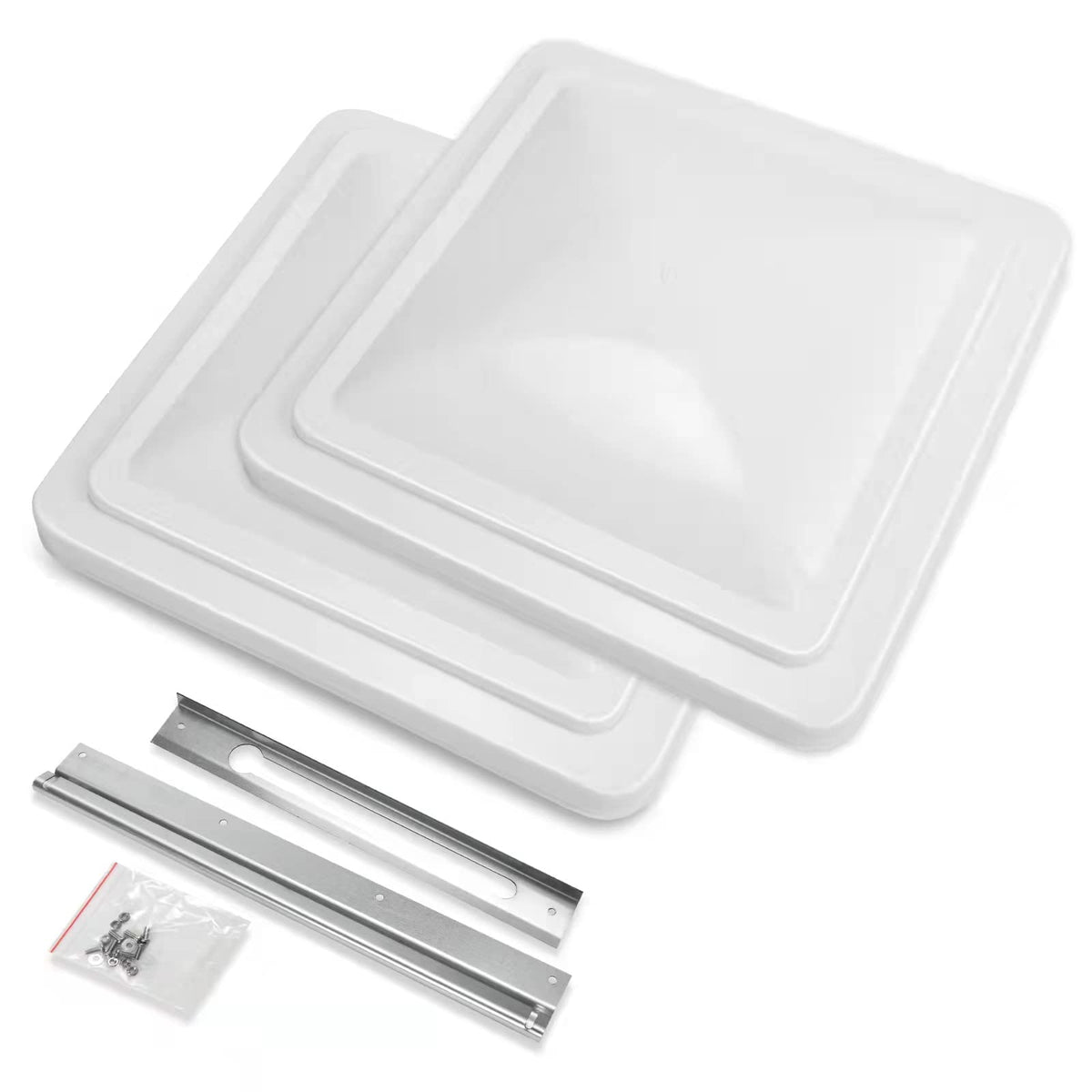 14" White 2 Pack Roof Vent Cover W32900