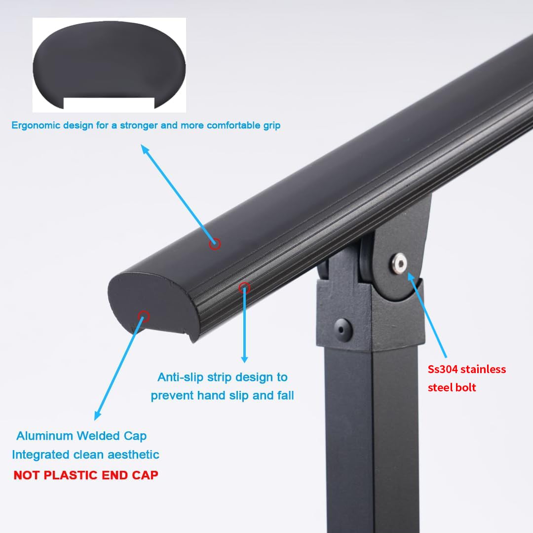 1 Step Aluminum Alloy Handrail L724