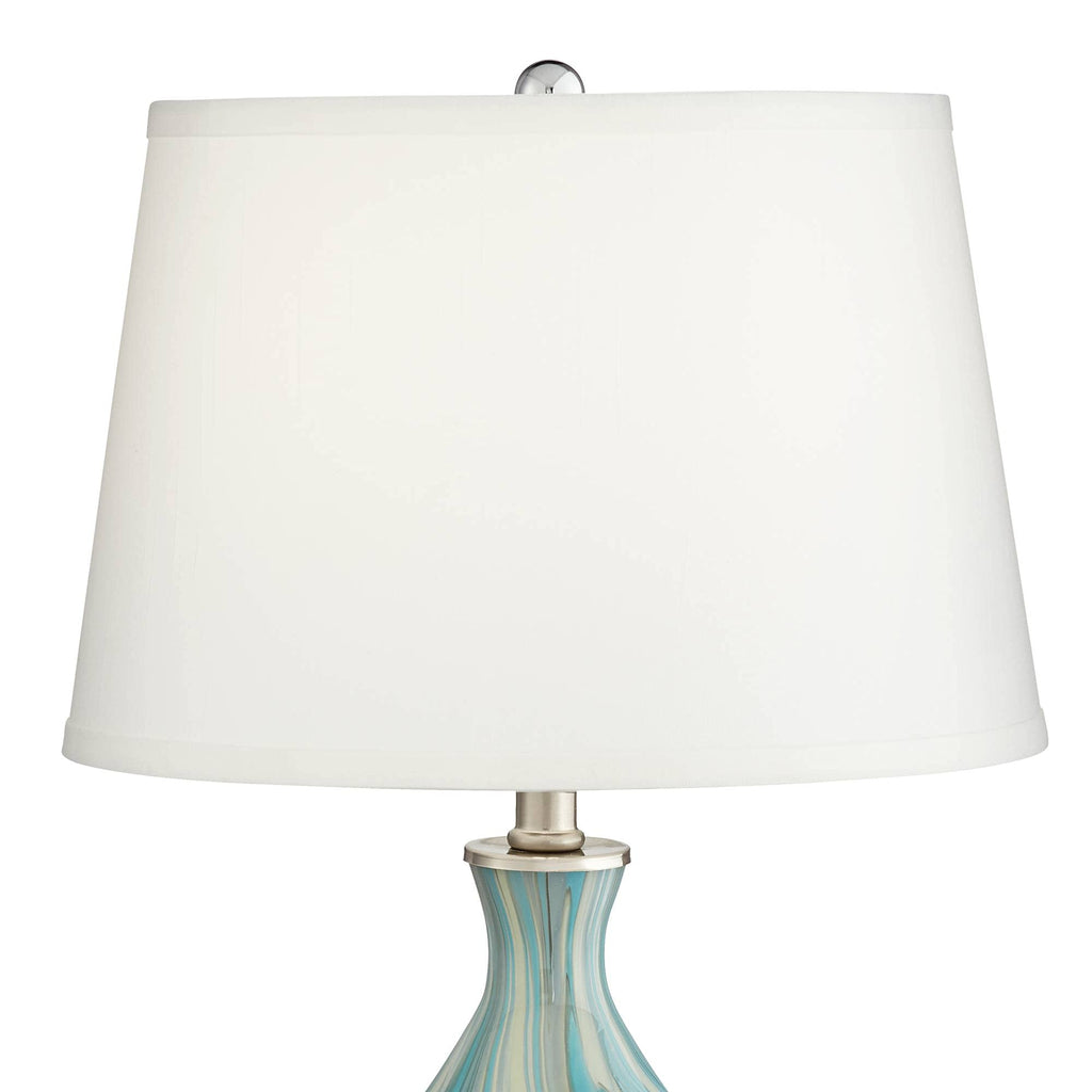 22" Art Glass Table Lamps Set of 2 D335