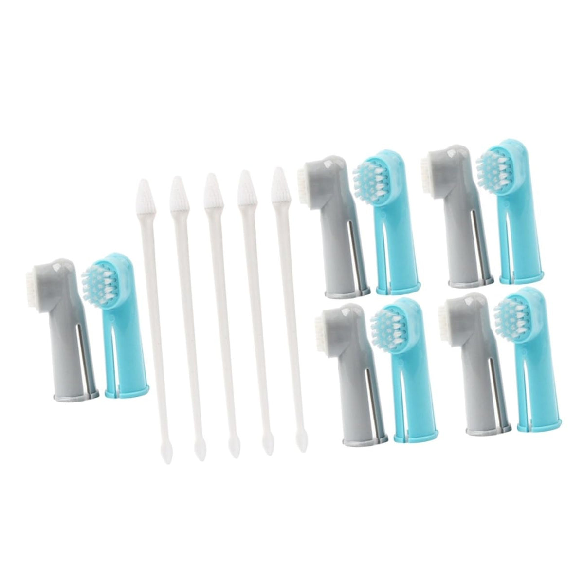 15 Pc Dual-Headed and Finger Pet Toothbrushes U431792
