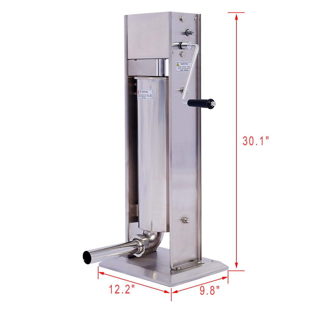 7L Stainless Steel Manual Vertical Sausage Stuffer T4108