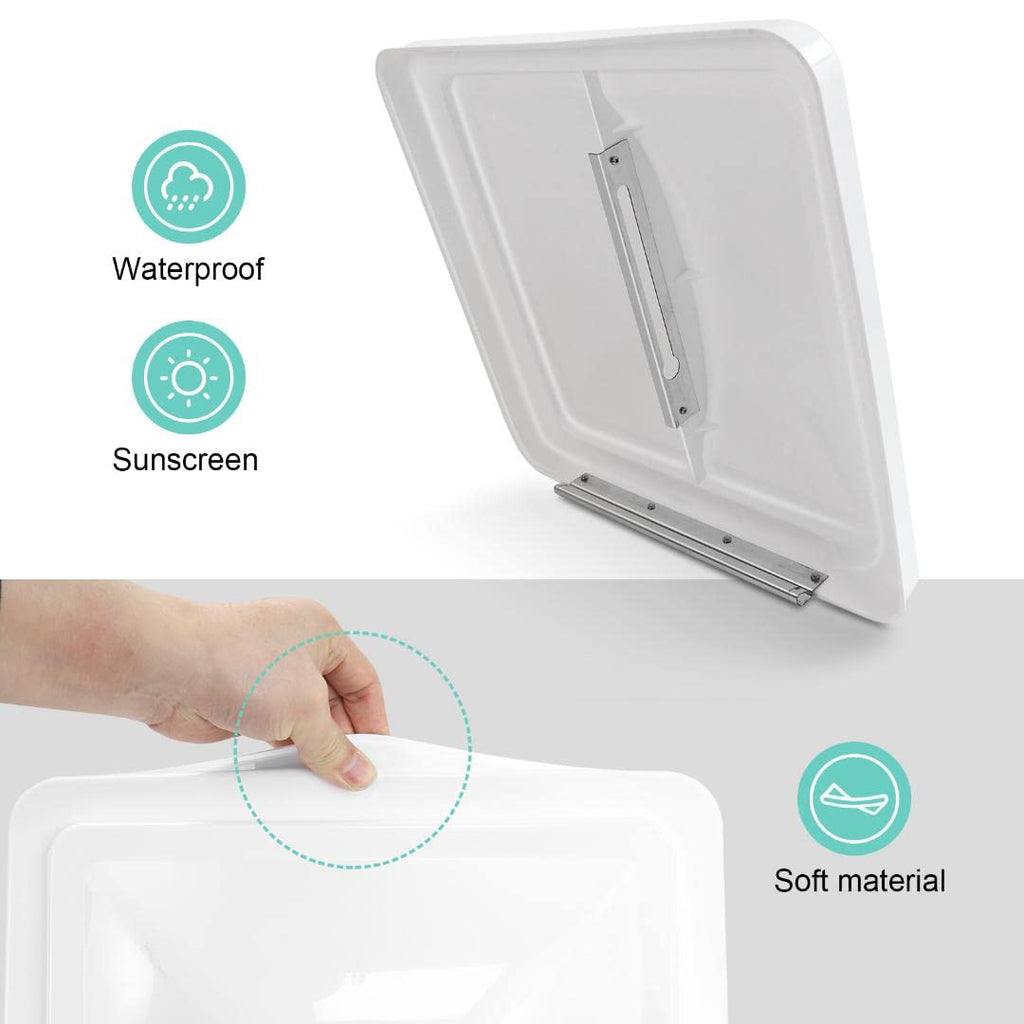 14" White 2 Pack Roof Vent Cover W32900
