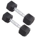 Rubber Encased Hex Dumbbell Pair R27059