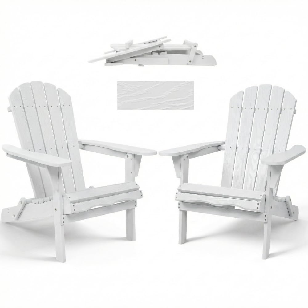 Folding Wooden Adirondack Chair D327748