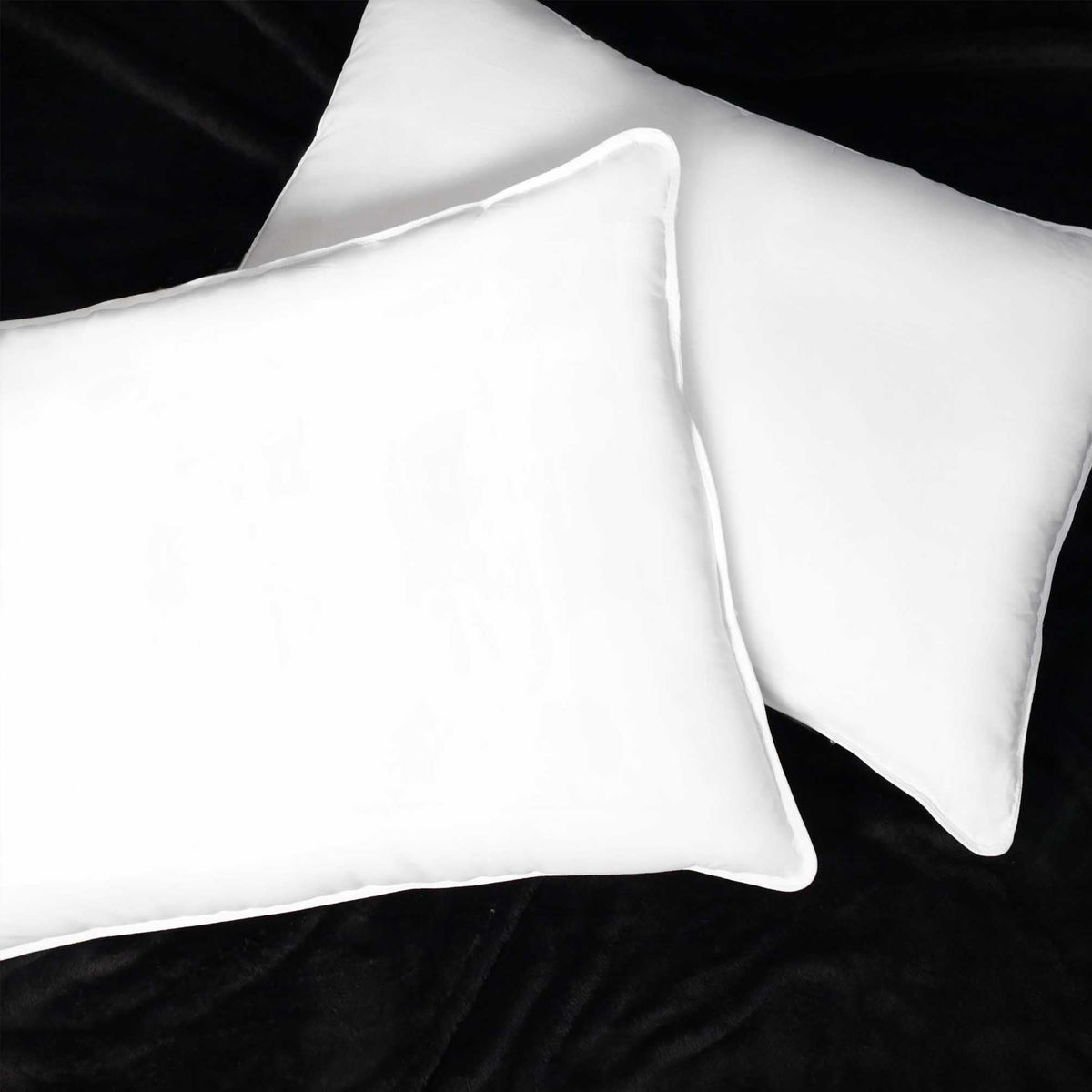 Down Alternative Pillow Set, Soft Microfiber Shell, Set of 2, King Size V6093