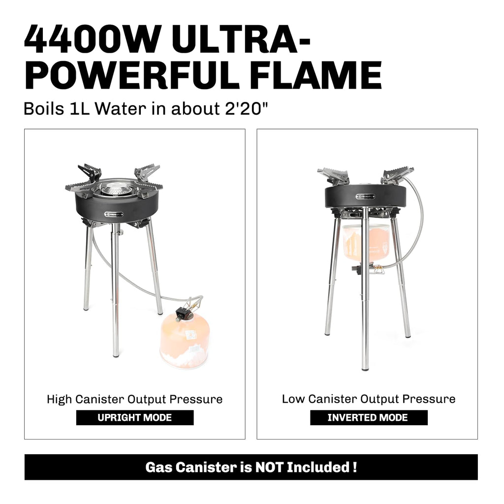 Camping Stove 4400W Gas Stove with Dual Preheating Tube K712495