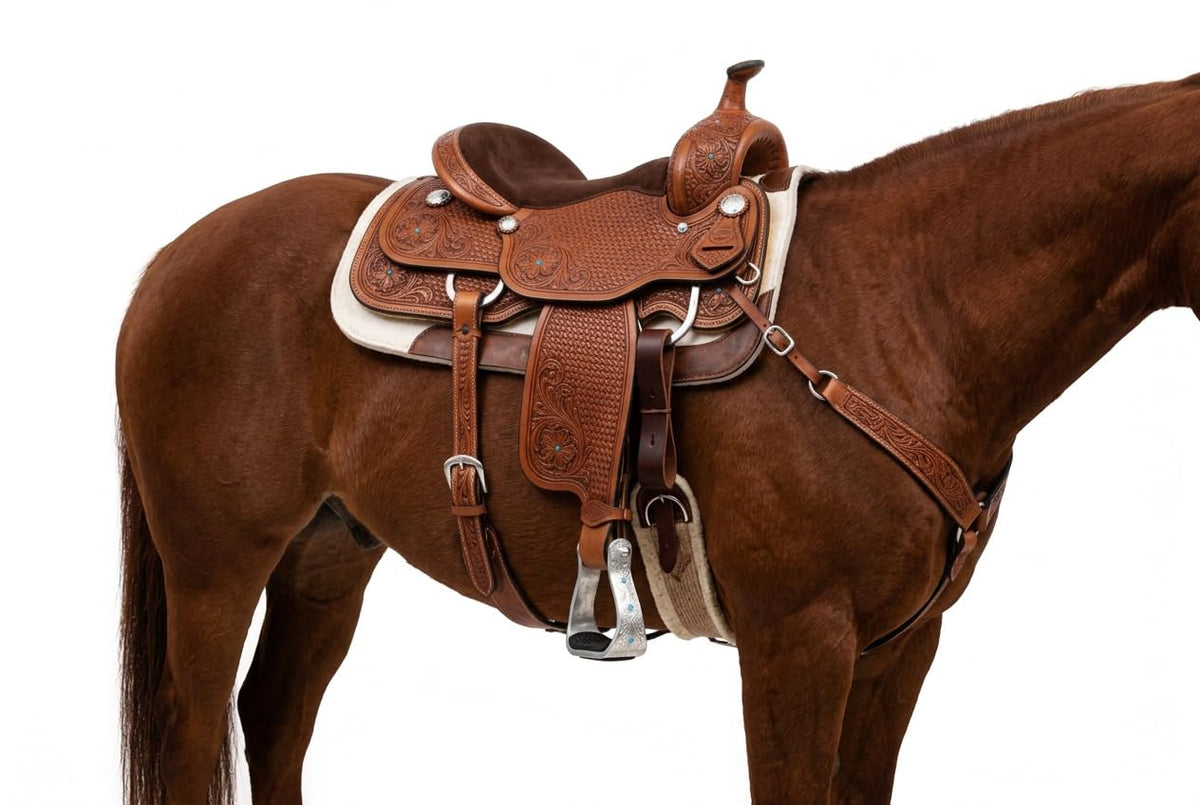 Aluminium Barrel Racing Stirrups with Rhinestones Z568