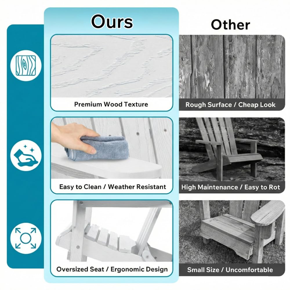 Folding Wooden Adirondack Chair D327748