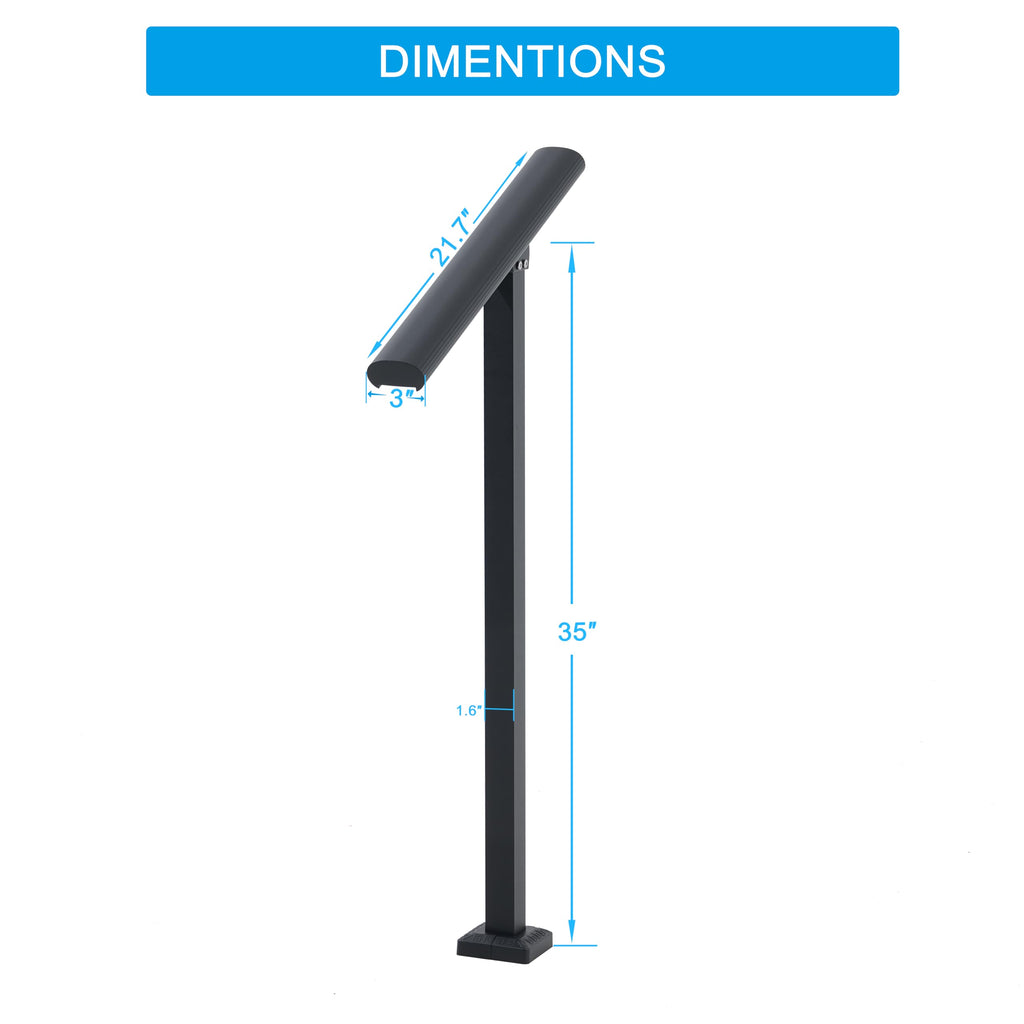 1 Step Aluminum Alloy Handrail L724