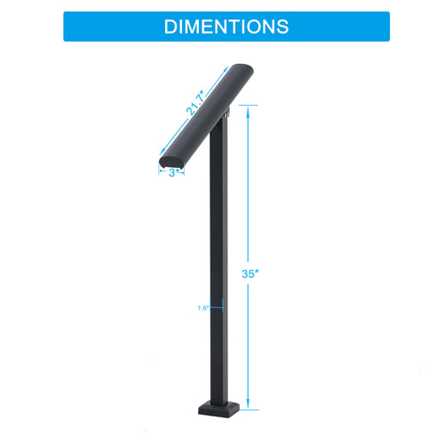1 Step Aluminum Alloy Handrail L724
