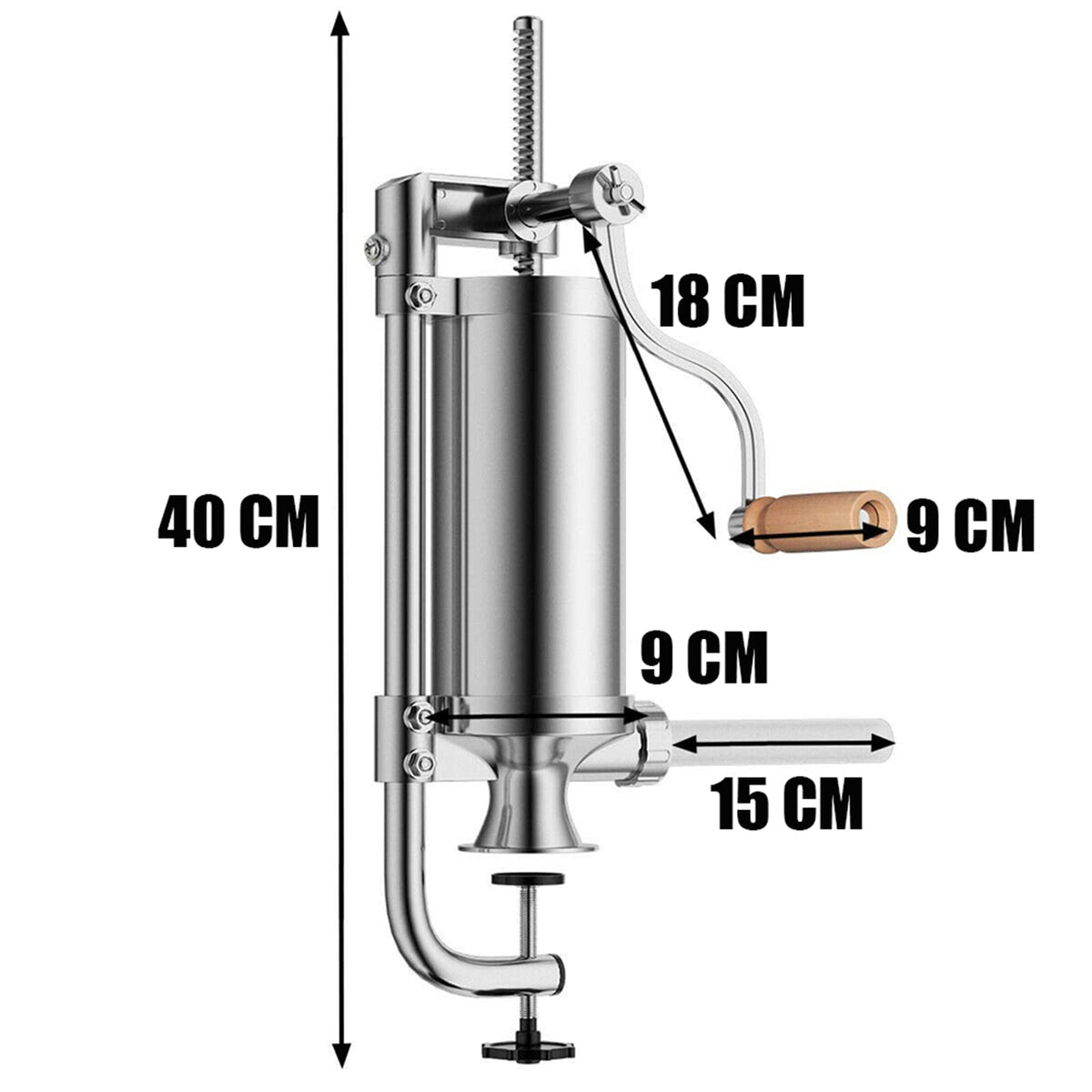 2.5 LBS Vertical Manual Sausage Stuffer N282