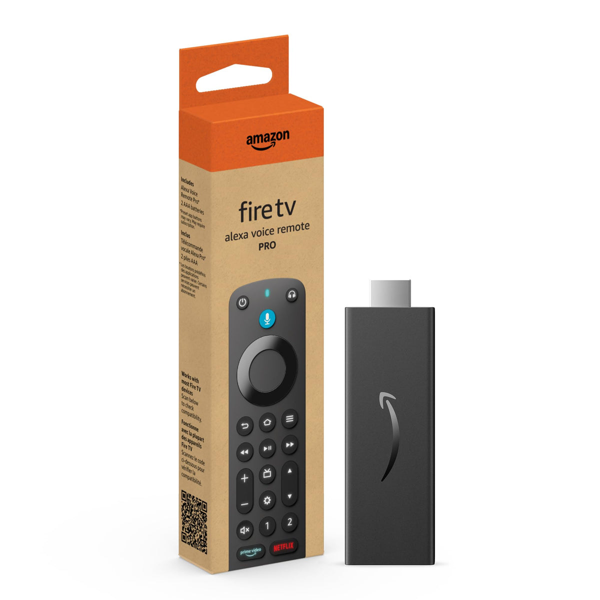Fire TV Stick HD streaming device with Alexa Voice Remote Pro Y823