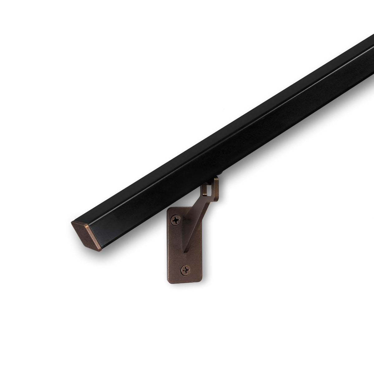 Aluminum Stair Handrail with Stainless Steel Brackets, 6 Feet K676
