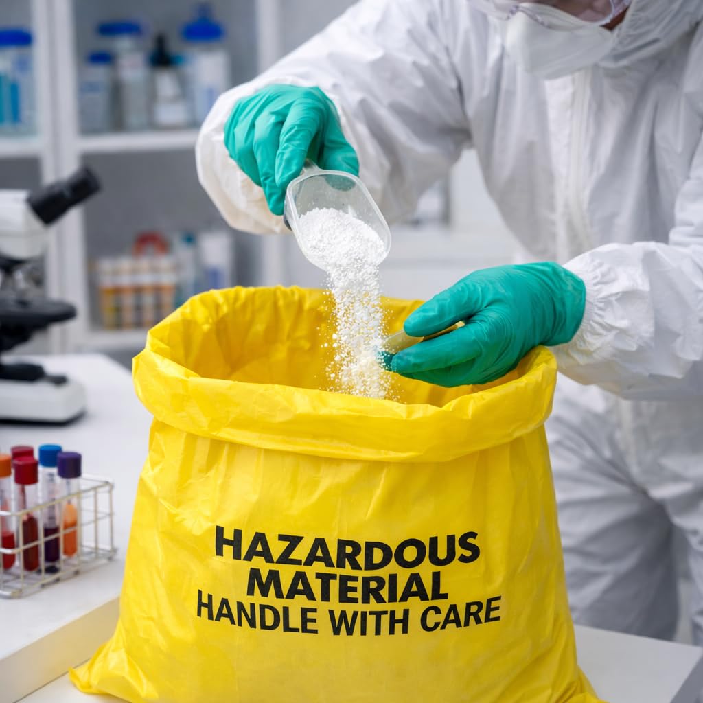 10-Gallon Hazardous Waste Bags 24 Pack Yellow 4 mil K406479