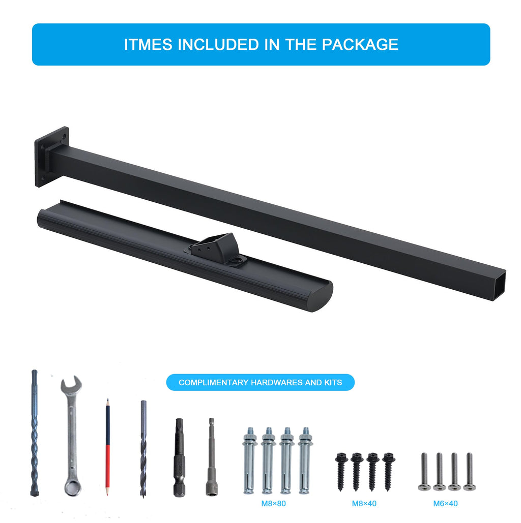 1 Step Aluminum Alloy Handrail L724