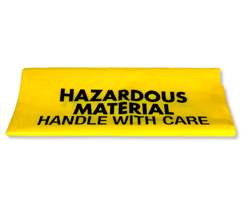 10-Gallon Hazardous Waste Bags 24 Pack Yellow 4 mil K406479