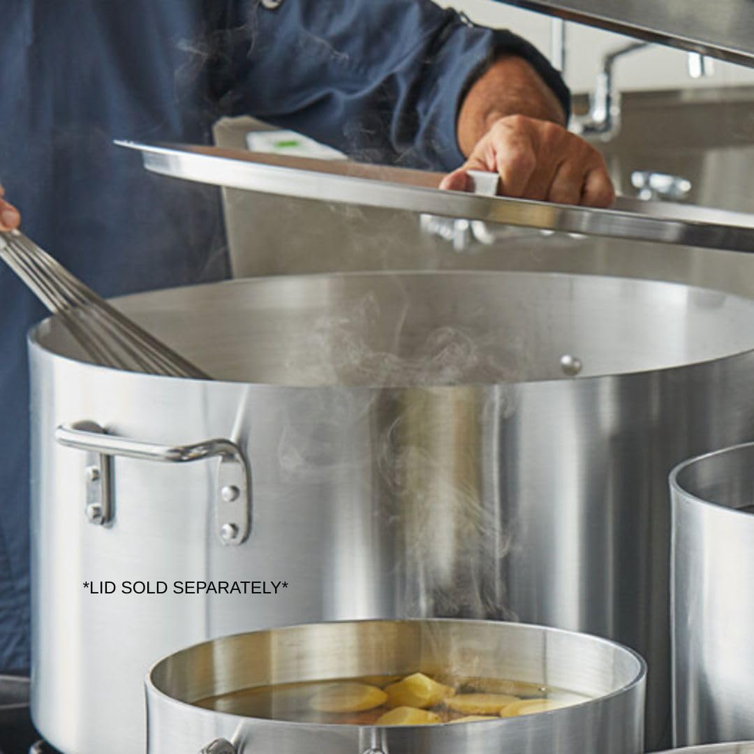 60 qt Heavy Weight Aluminum Sauce Pot with Riveted Handles V381539