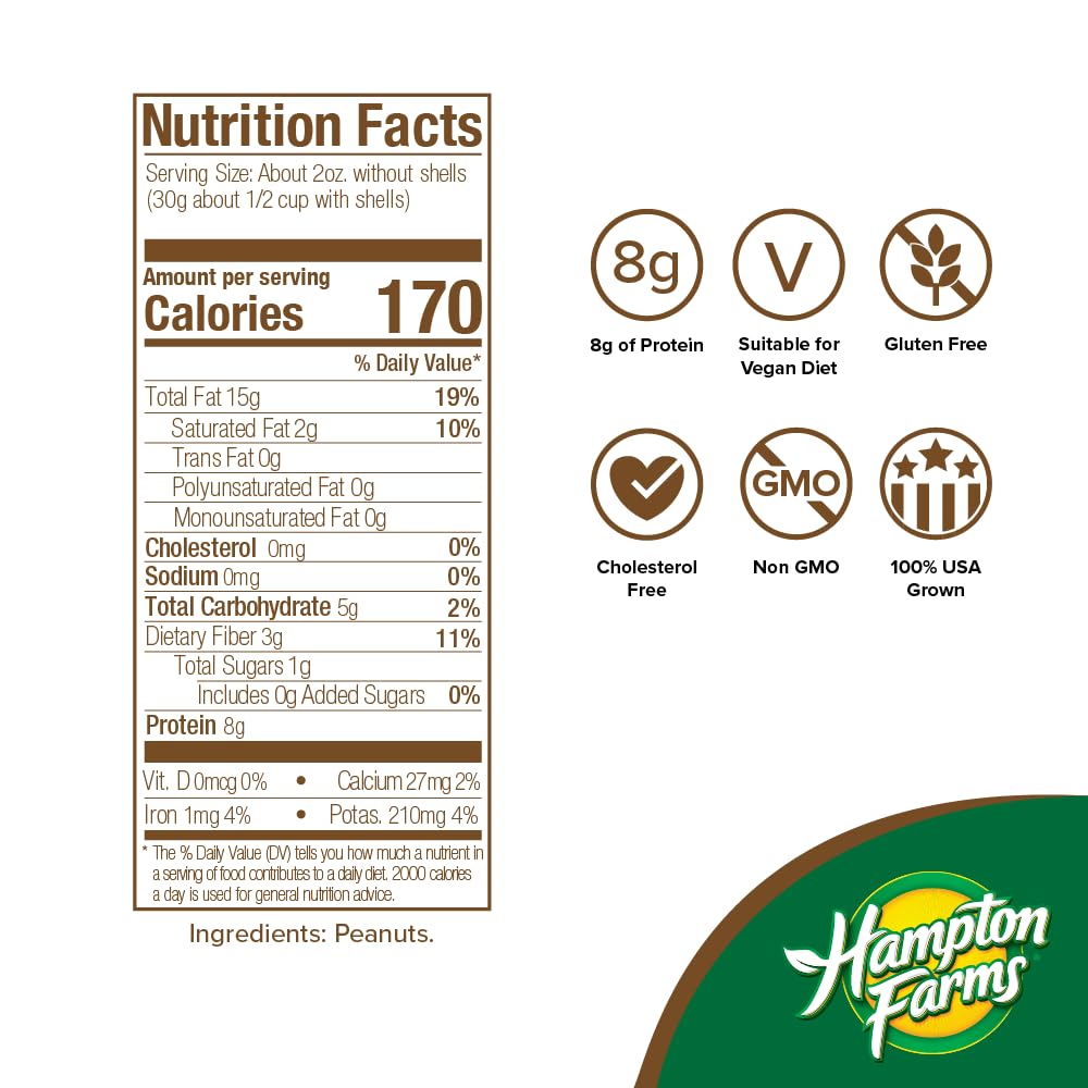 Jumbo Raw Natural In-Shell Peanuts 25 lb. Box T437464
