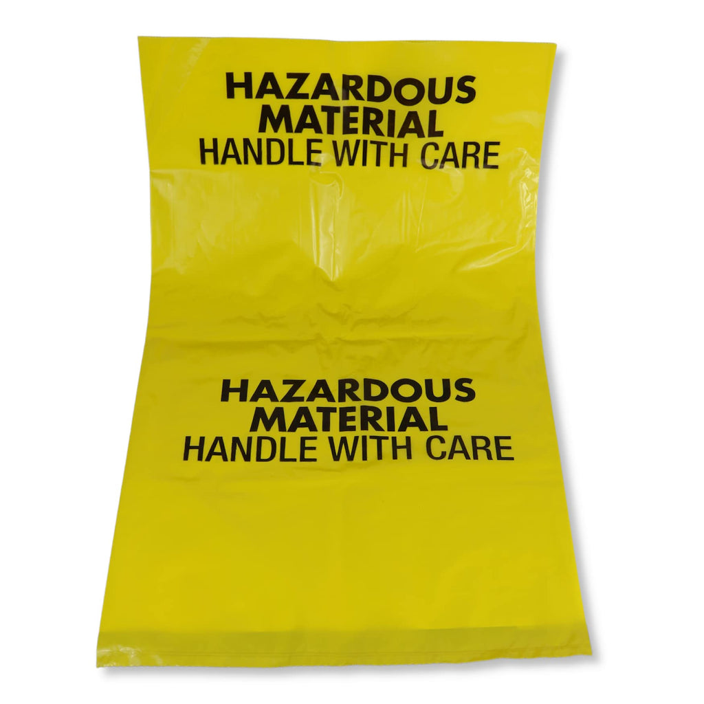 10-Gallon Hazardous Waste Bags 24 Pack Yellow 4 mil K406479