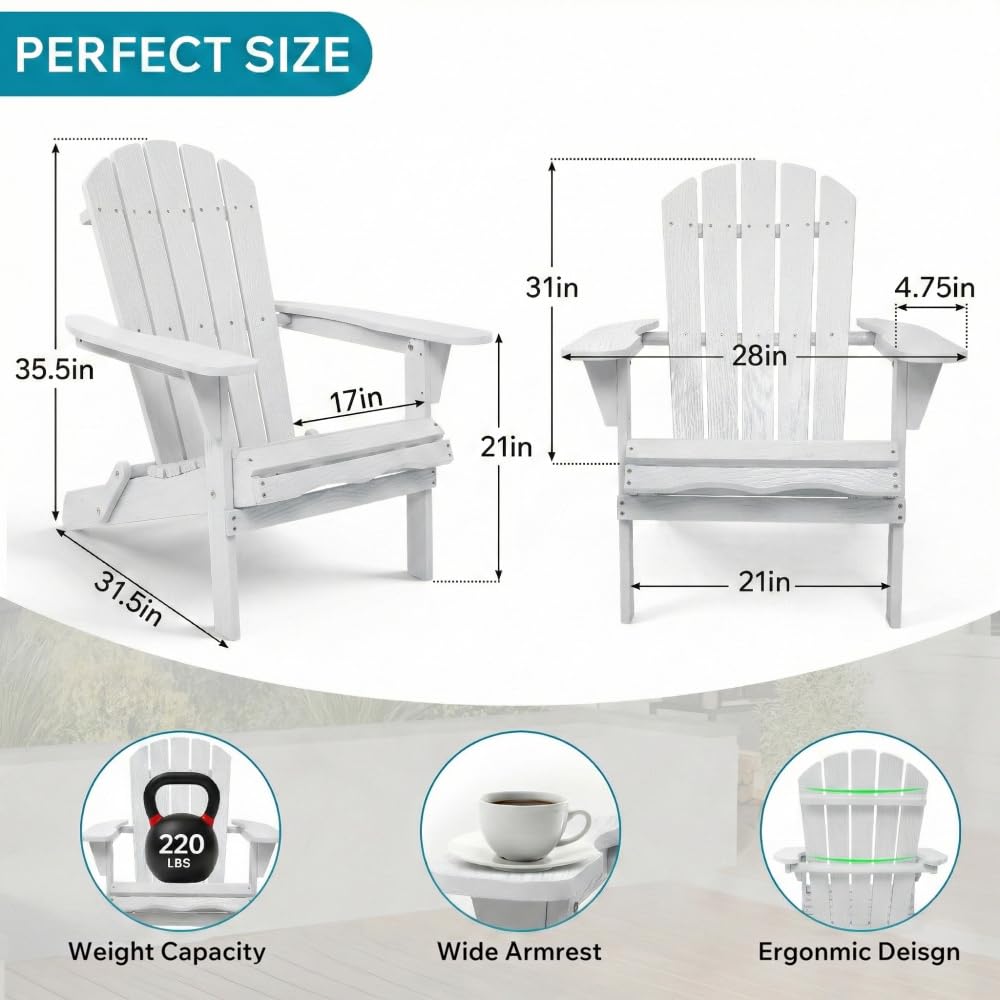 Folding Wooden Adirondack Chair D327748