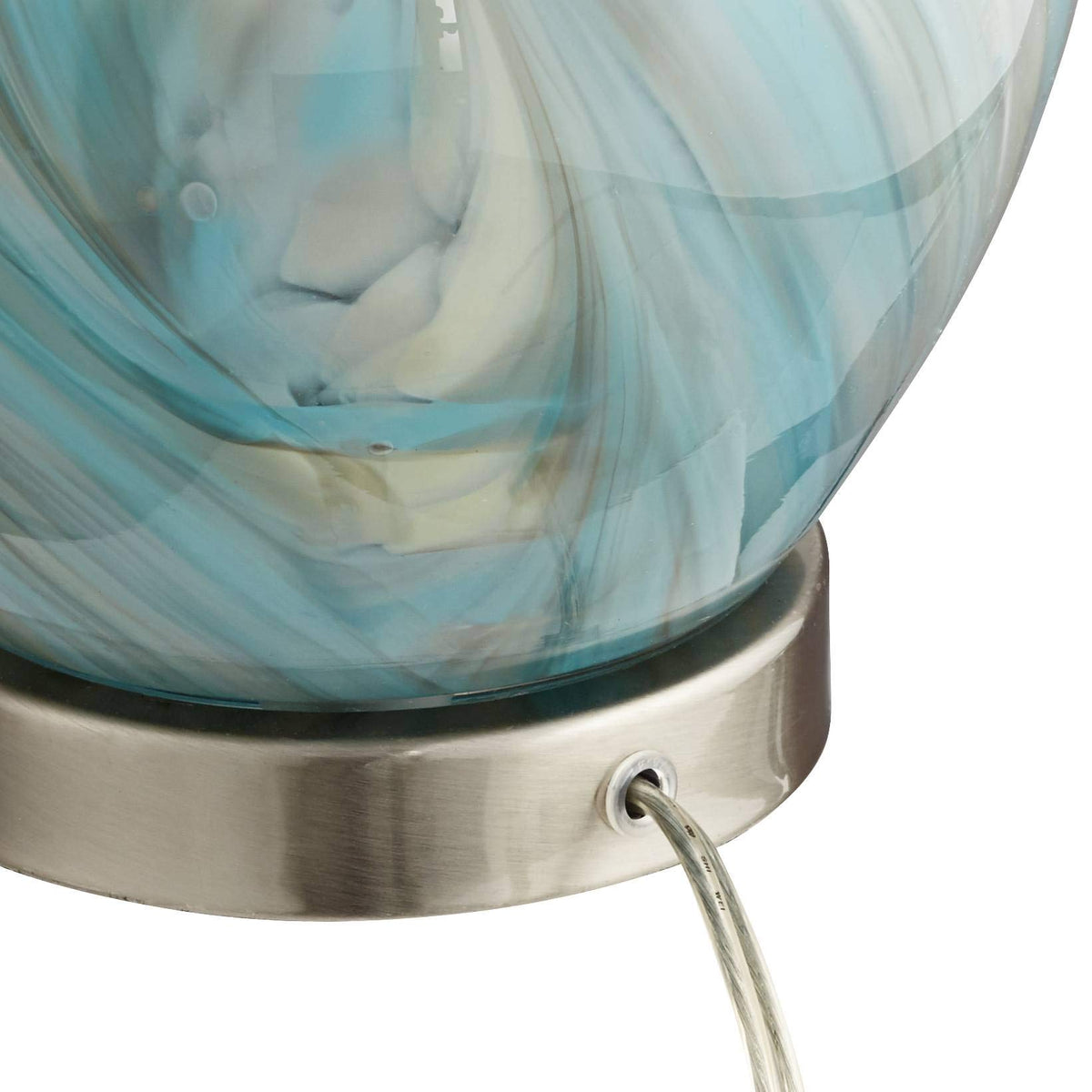 22" Art Glass Table Lamps Set of 2 D335