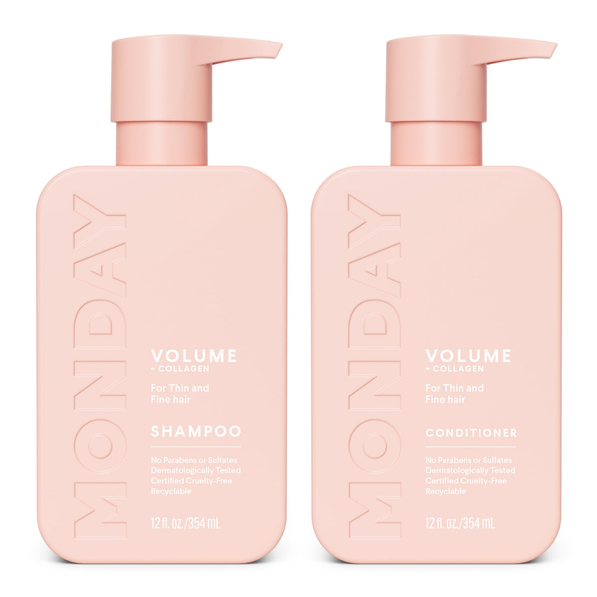 Volume Shampoo + Conditioner Set 12 oz Coconut Oil N5496