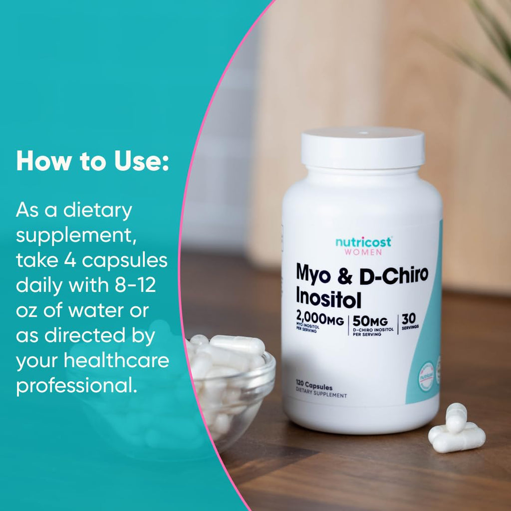120 Capsules GMO-Free Inositol E252