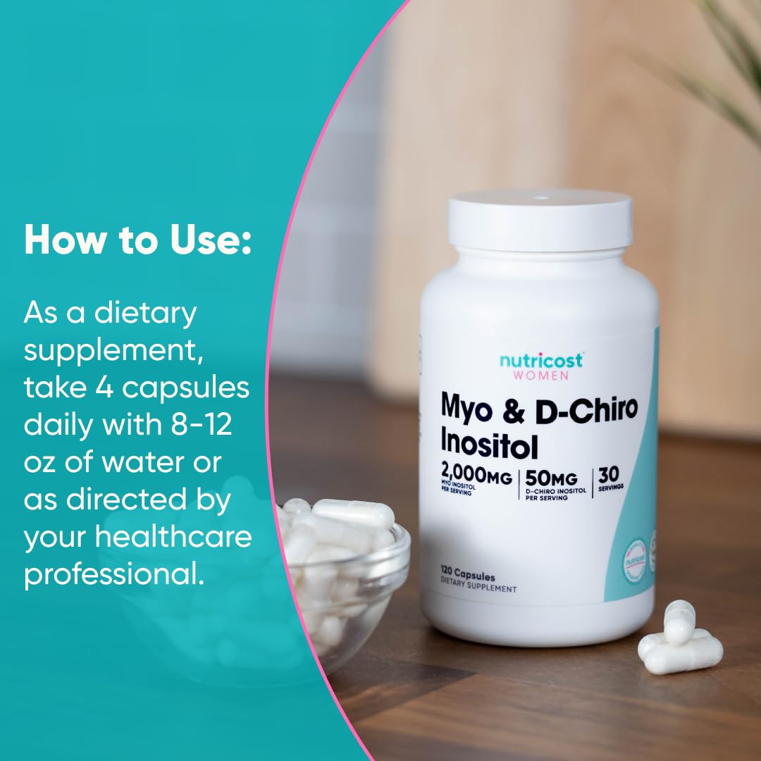 120 Capsules GMO-Free Inositol E252