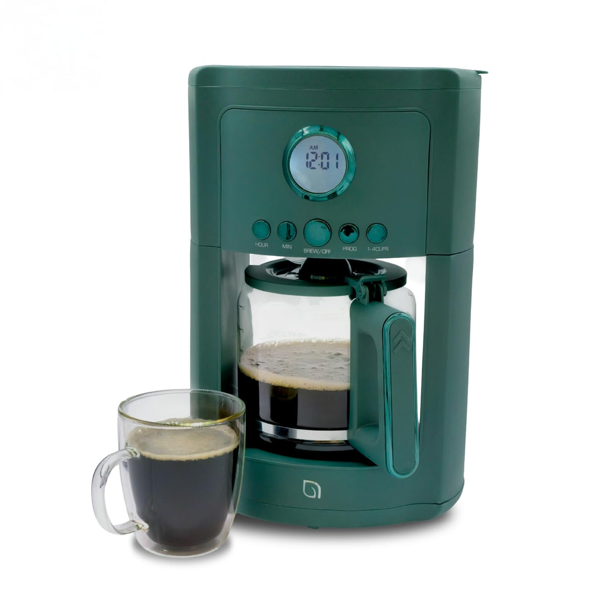 12-Cup Programmable Drip Coffee Maker with Glass Carafe V44826
