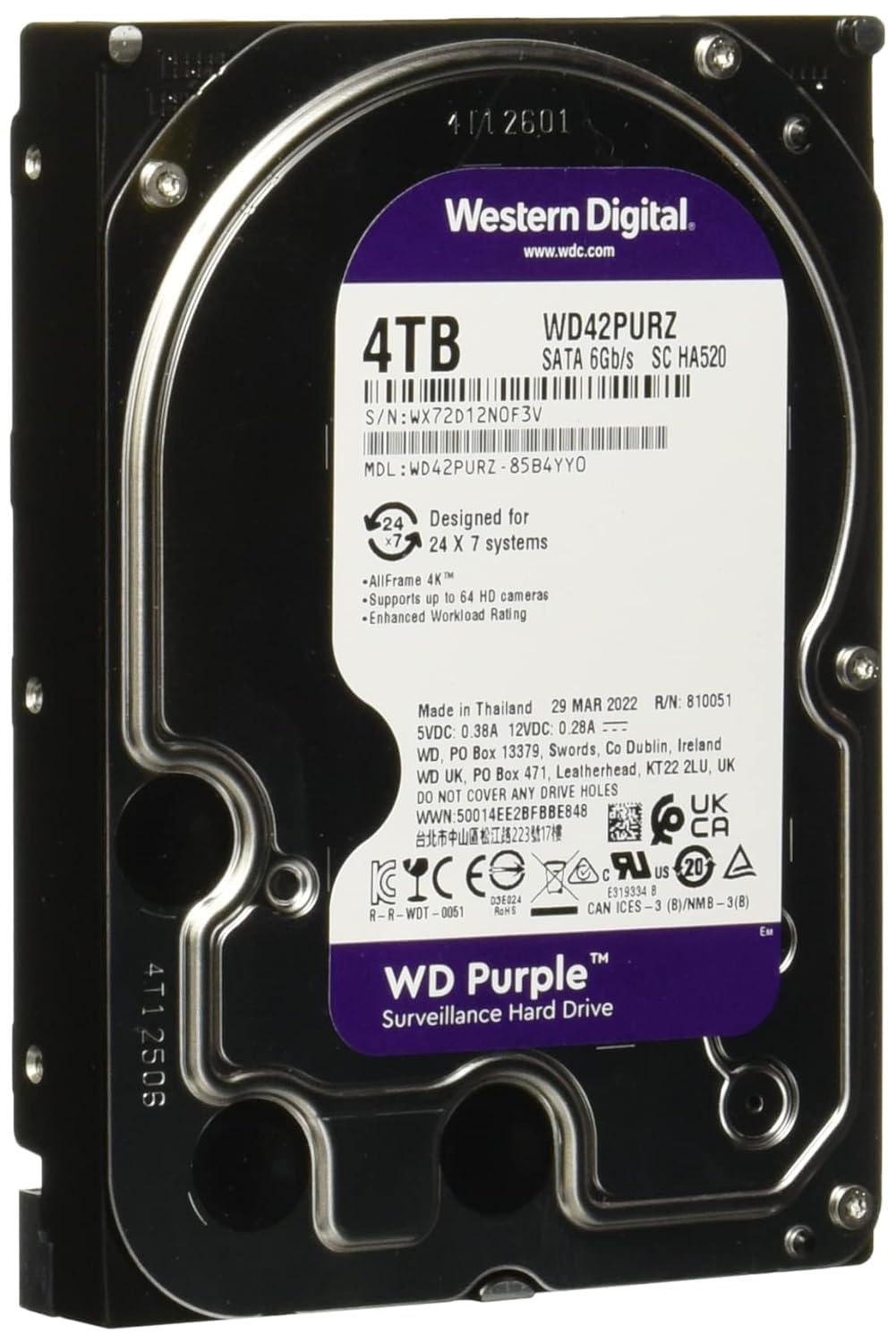 4TB Surveillance Internal Hard Drive HDD M639454