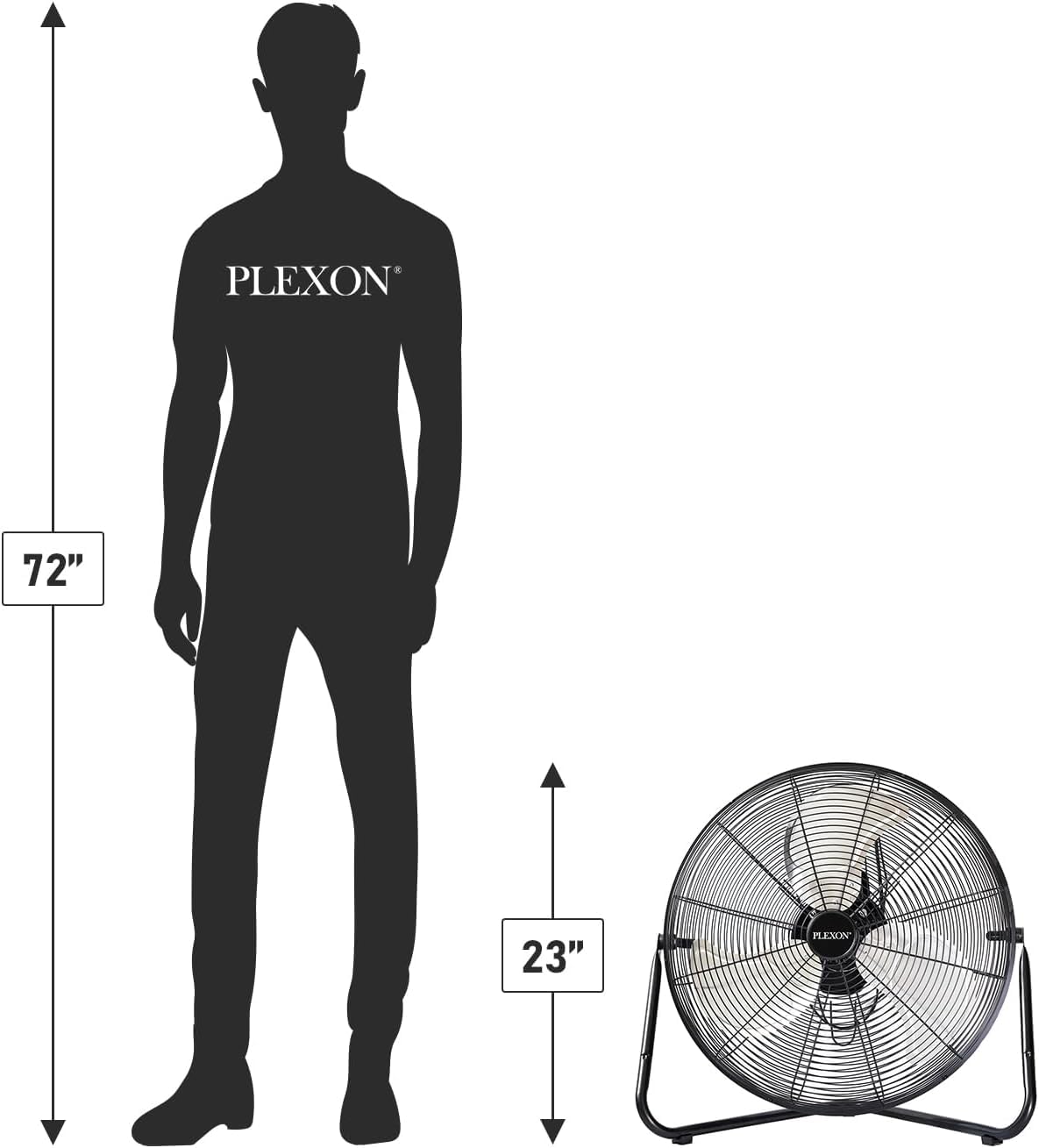 20" High Velocity Floor Fan 2 Pack C47339