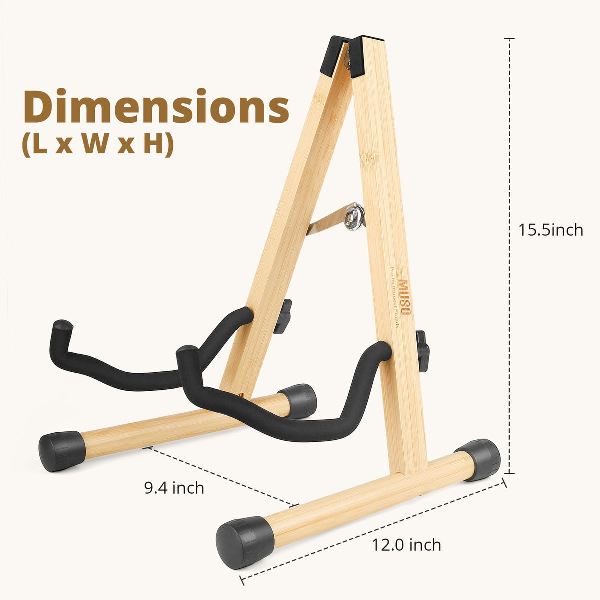Foldable Wood Guitar Stand A987
