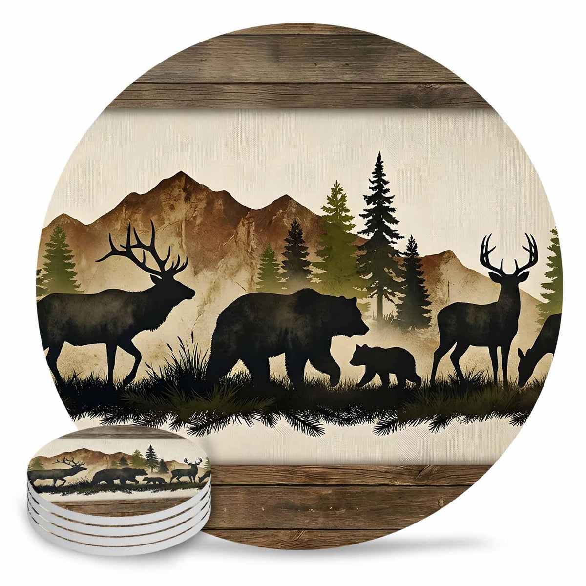Ceramic Drink Coaster Set of 6 K898233