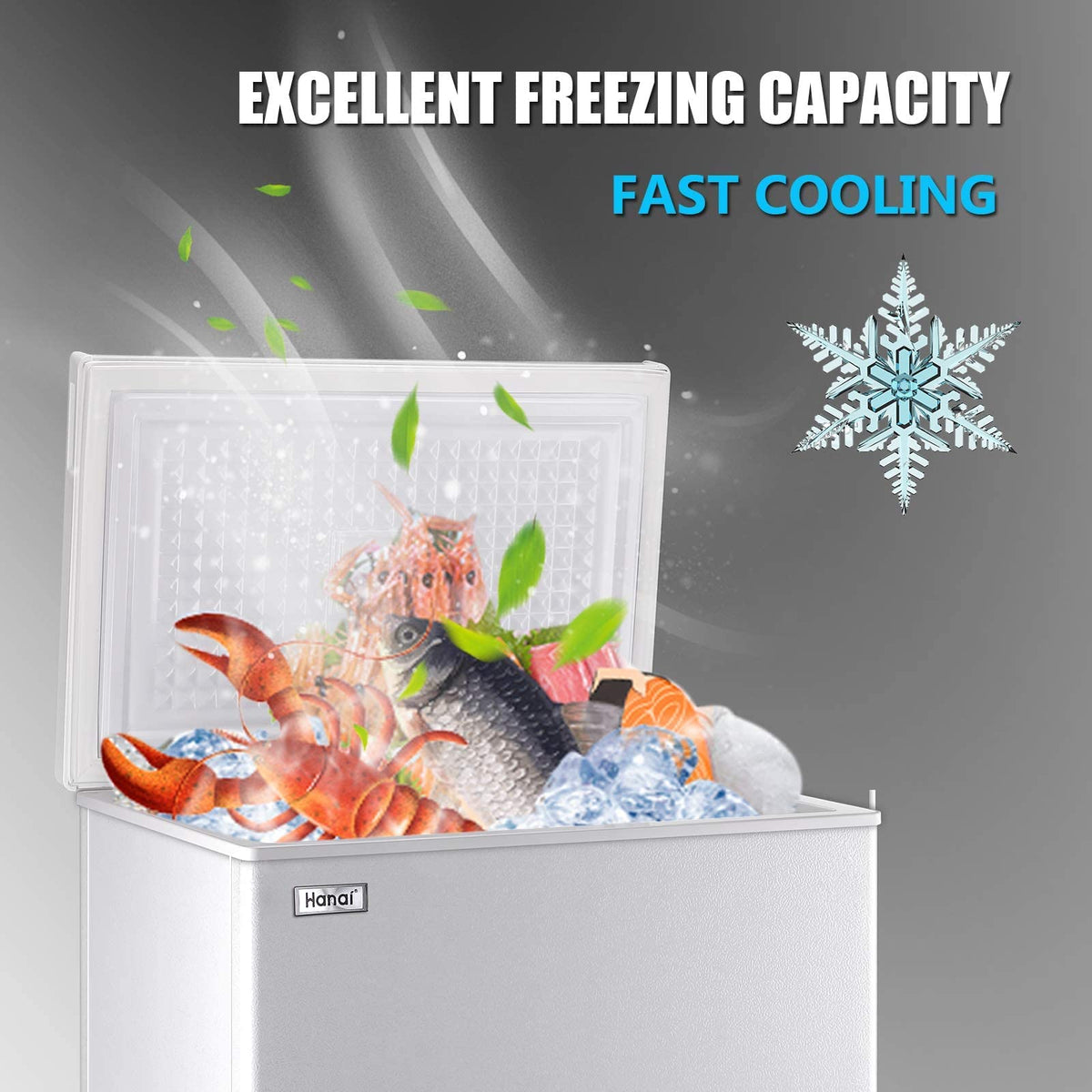 5.0 Cu.Ft White Chest Freezer with Removable Basket V407315