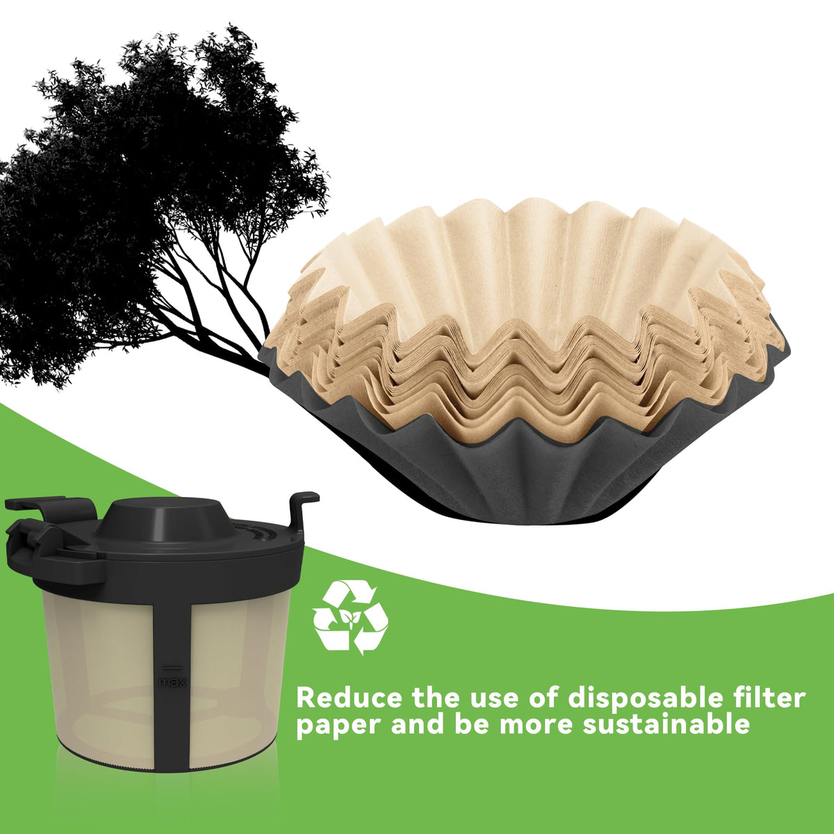 Basket Filters for Ninja Coffee Filter, 1 Pack V493145