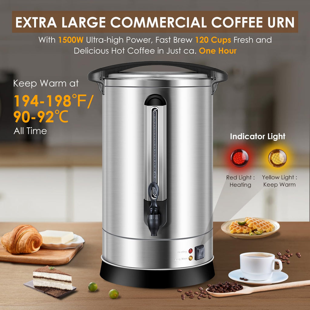 120 Cup 18L Stainless Steel Commercial Coffee Urn N87291