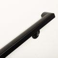 Aluminum Handrail Kit with Wall Mount Brackets, Black Textured, 3' Length M6800