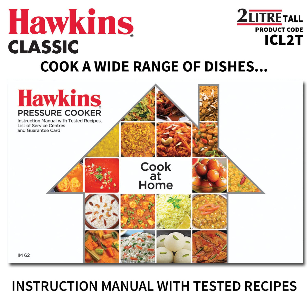 Aluminium 2 Litre Pressure Cooker G231