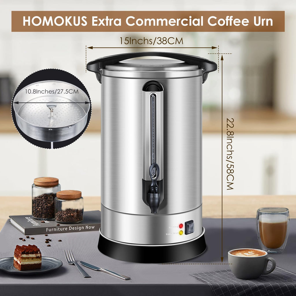 120 Cup 18L Stainless Steel Commercial Coffee Urn N87291