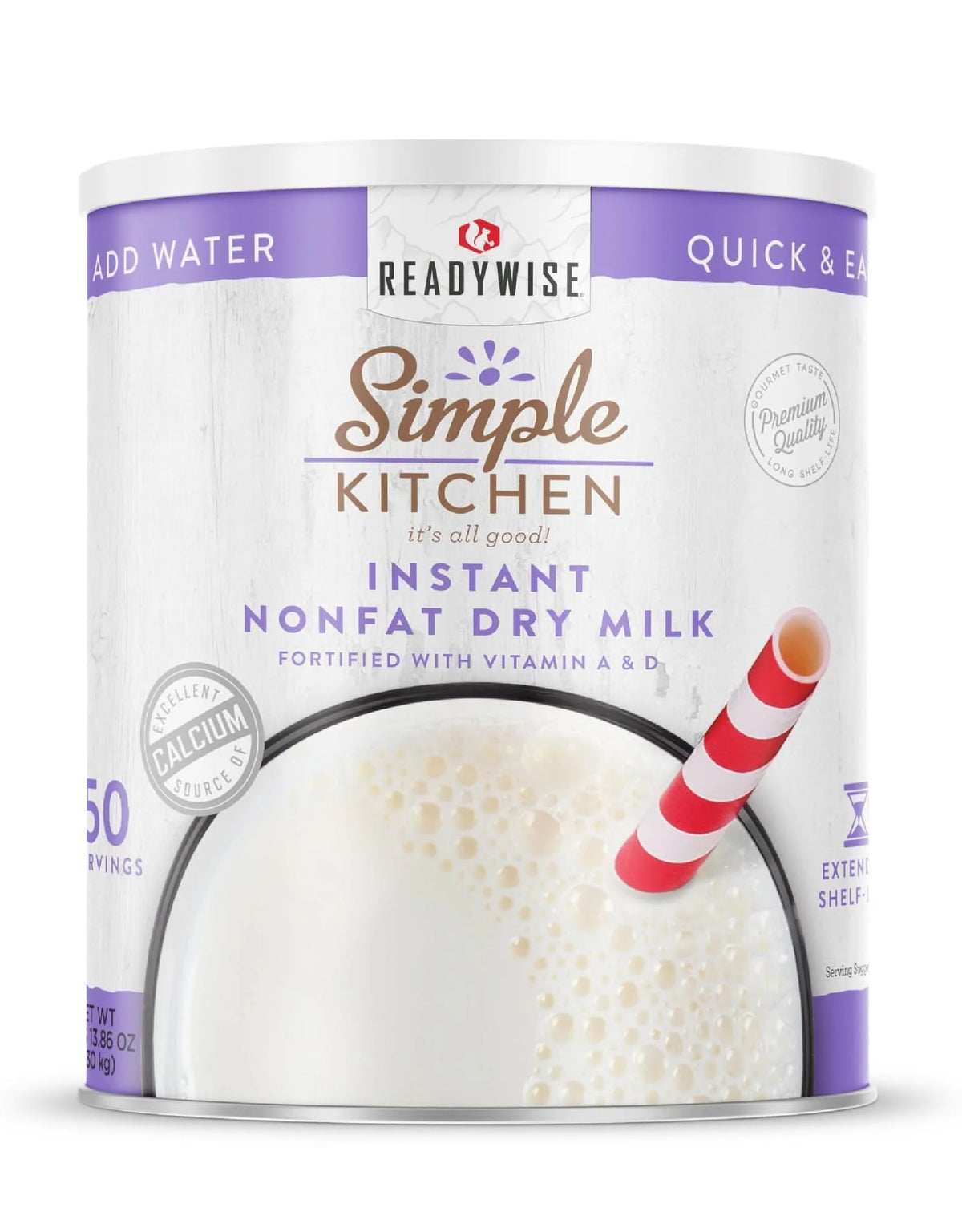Instant Nonfat Powdered Milk 50 Servings C3642