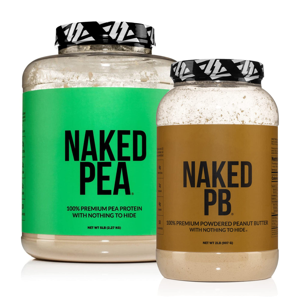 Dairy Free Protein Bundle: 5LB Unflavored Pea and 2LB PB V2379