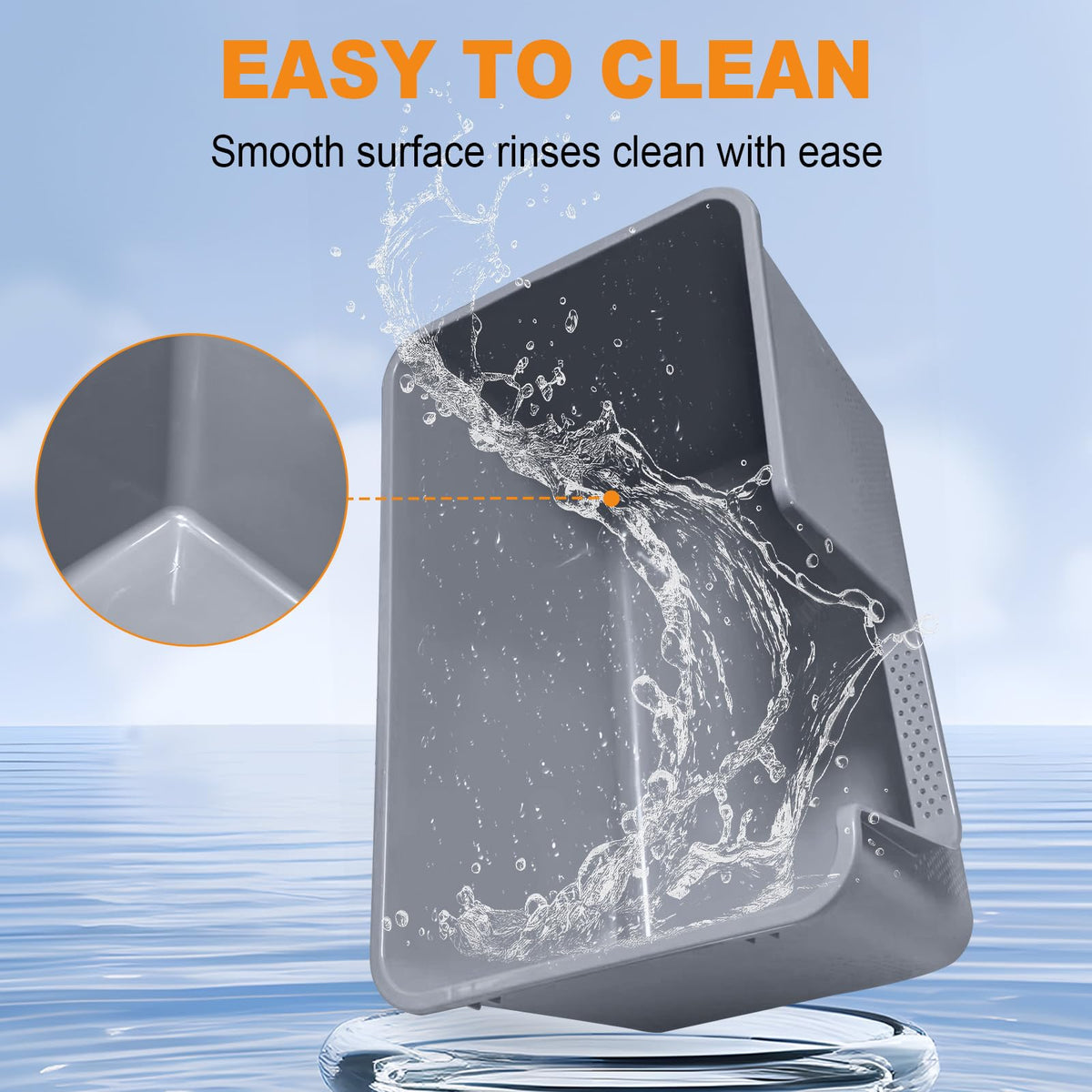 XL High Sides Cat Litter Box V9498