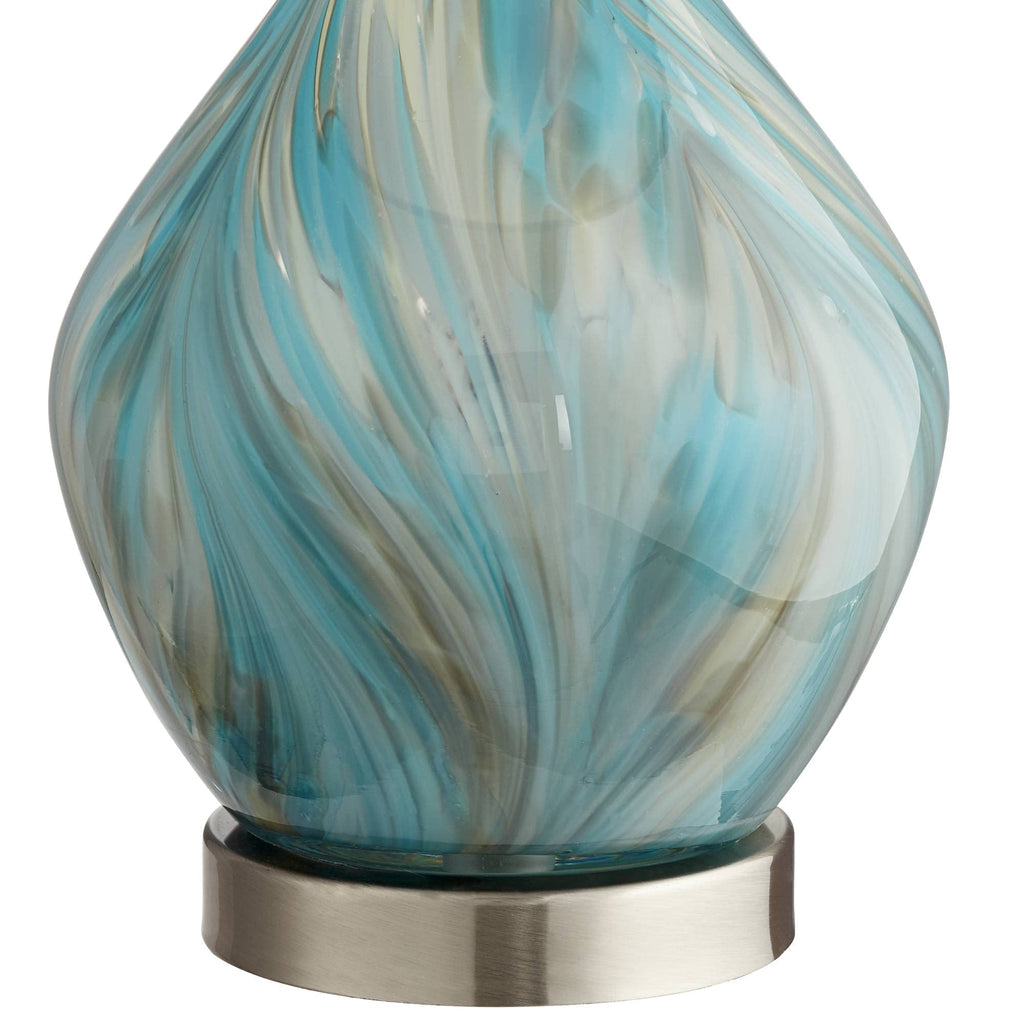 22" Art Glass Table Lamps Set of 2 D335