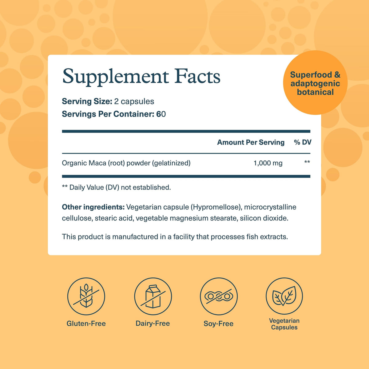 Maca Root 120 Vegetarian Capsules Y97174